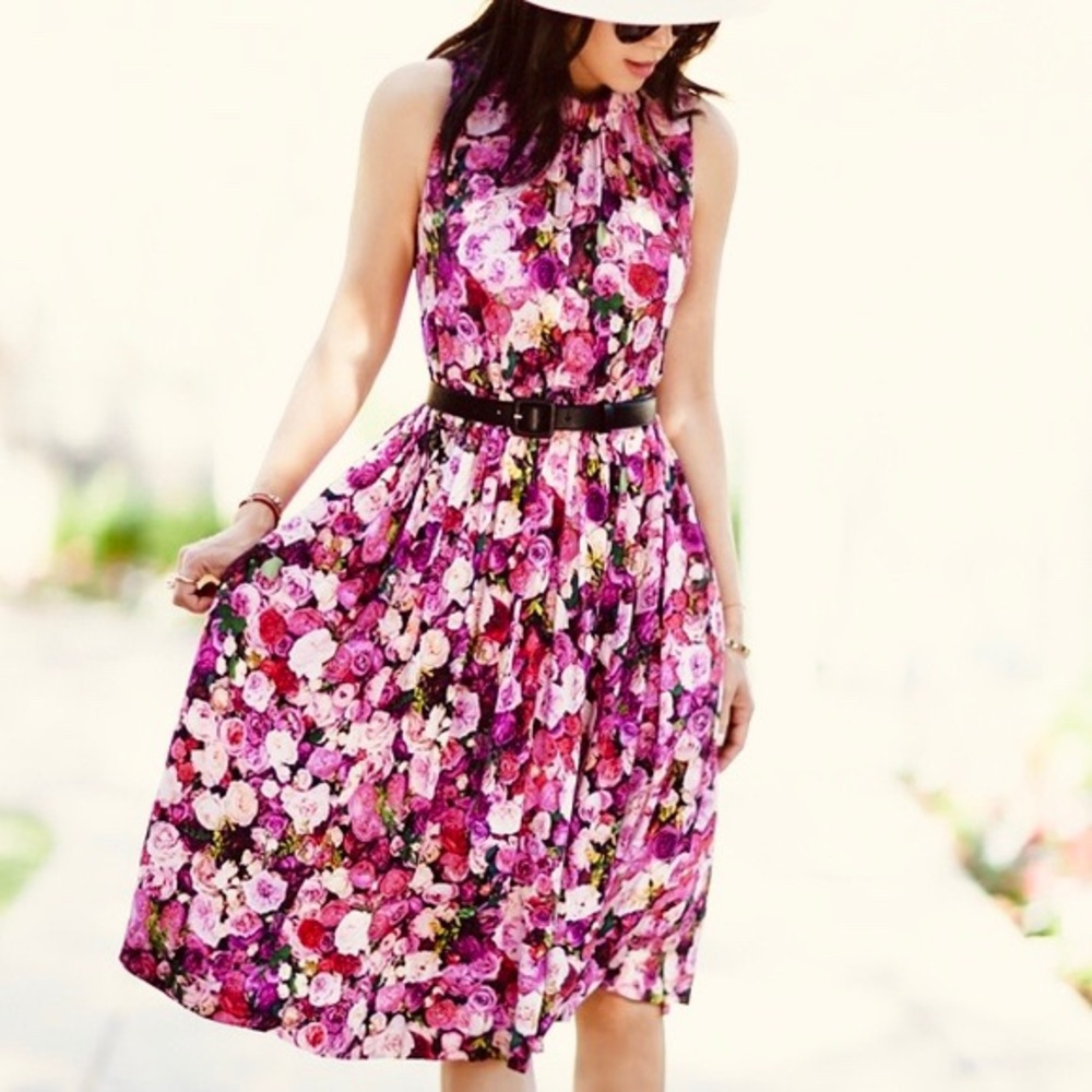 Kate Spade Floral Midi Dress